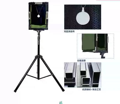 Slingshot folding thickened target box bracket bracket resistant to fight silencer stainless steel bullseye steel ball mud ball practice recycling