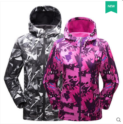 Exploring Tuo Autumn Winter Men's Soft Shell Clothing Outdoor Windproof Warm Wind Clothing Woman Composite Rocking Grain Suede Elastic Jacket Camouflate Winewear