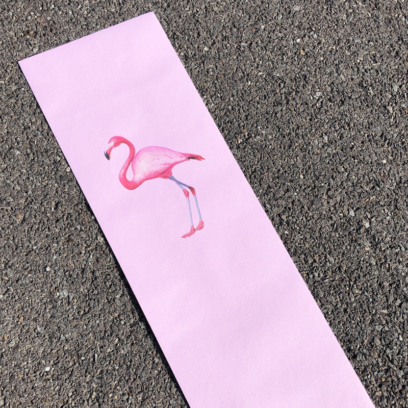 Extreme scooter CSD sandpaper pink flamingo double warp non-slip sticker wear-resistant transparent fine sand professional SCOOTER