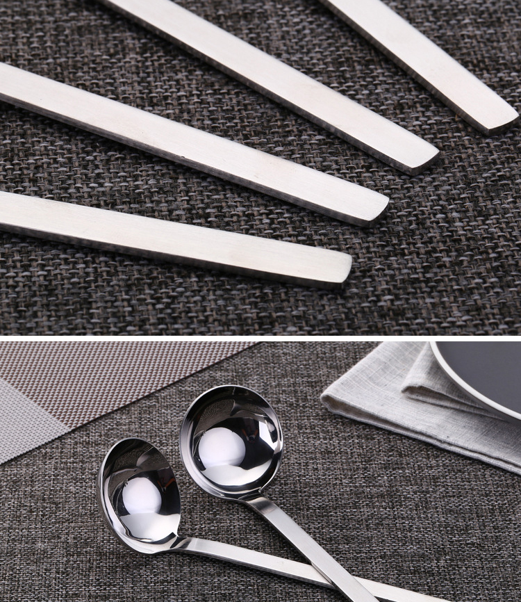 304 muỗng inox muỗng lẩu muỗng gia dụng cháo muỗng muỗng dụng cụ nhà bếp súp súp vỏ - Phòng bếp chảo chống dính cao cấp