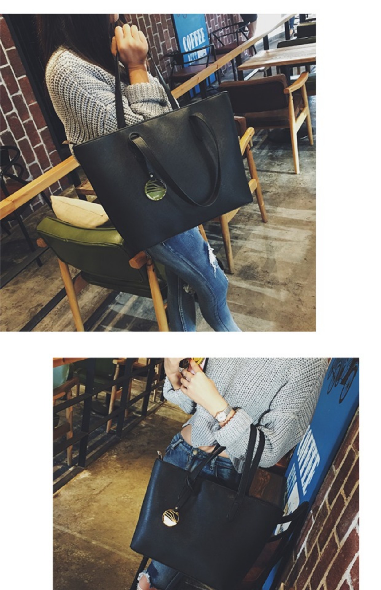 2018 phụ nữ mới của túi retro đơn giản tote túi túi lớn hoang dã thời trang giản dị nữ túi xách vai túi túi xách cầm tay nữ