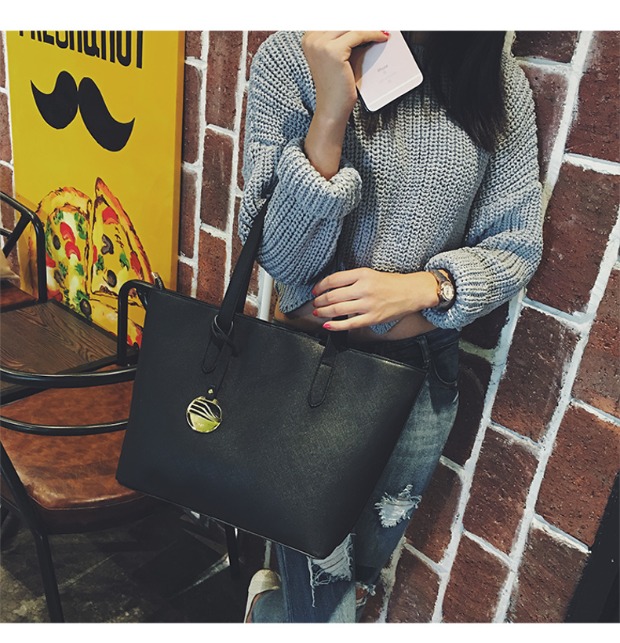 2018 phụ nữ mới của túi retro đơn giản tote túi túi lớn hoang dã thời trang giản dị nữ túi xách vai túi túi xách cầm tay nữ
