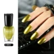 Oily Nail Ba Lan Flash Lasting Unpeelable Metal Nail Ba Lan Chống thấm Hàn Quốc Pearly Silver Metal Texture - Sơn móng tay / Móng tay và móng chân sơn móng đẹp