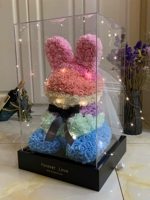 Акриловая 50 см красочная корона кролика+свет