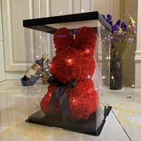 40 см кроличьей корона Венно высокий красный+свет+