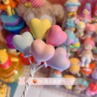 Mobile phone protective case DIY material cream shell accessories single balloon good quality solid love balloon light pink purple blue