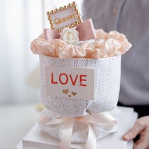 Mom Flowers Cake Biking Edge Cake Plugin Small Scent Wind Queen Mother Goddess Festival Cake Decoration