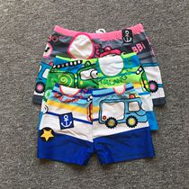 Junfei childrens swimming trunks competition training boxer pants boy swimsuit small middle and Big Boy professional comfortable swimming trunks