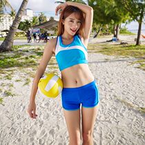 Yingxi dream female split flat angle student girl swimsuit small chest sports belly cute hipster literature and art fan swimsuit