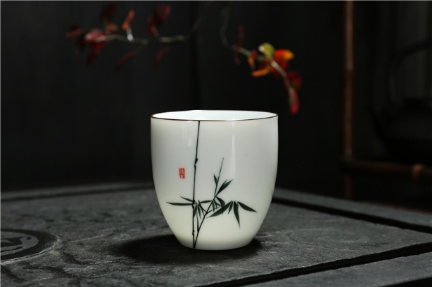 Ba ly nhỏ gốm vẽ tay ly rượu bia cốc cốc sáng tạo hộ gia đình ly rượu cốc cốc chủ cốc cốc tay - Rượu vang ly rượu vang