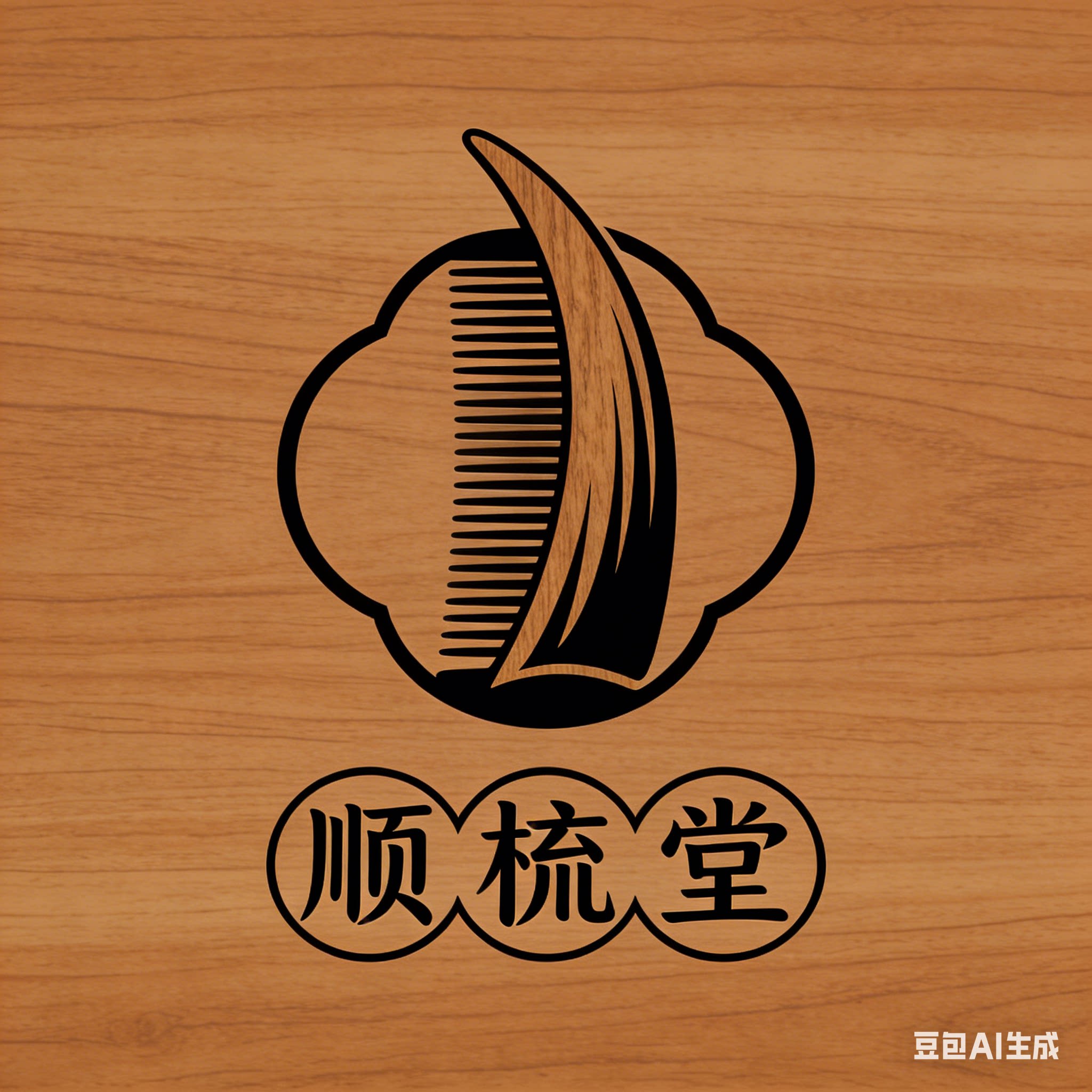 顺梳堂的LOGO