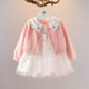 Girls autumn dress foreign style princess two-piece skirt suit 0-4 years old autumn dress 3 little girls clothes jacket skirt