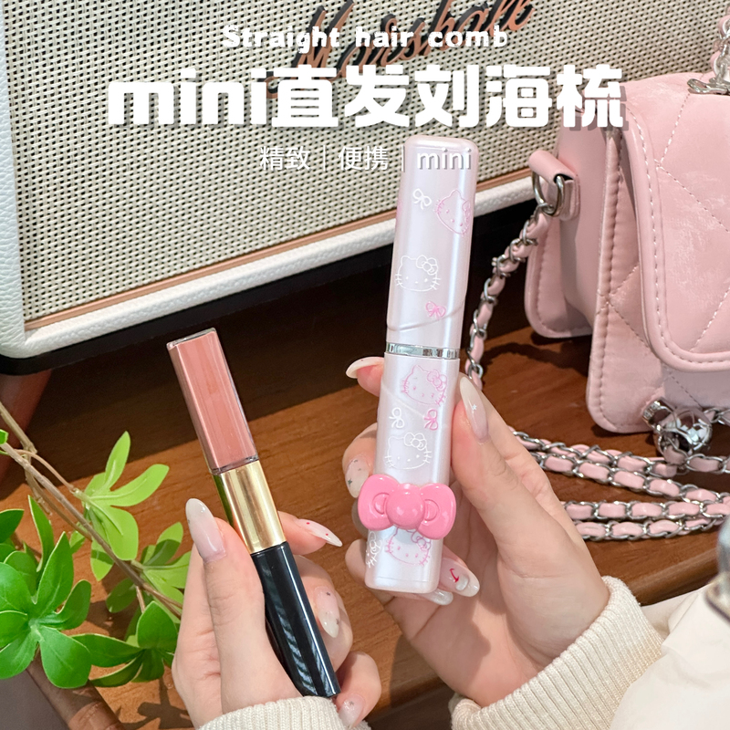 Compact and Convenient Wireless Hello Kitty Hair Straightening Comb, Portable Styling Electric Hot Bangs Comb for Dormitory Use, Birthday Gift Compact and Convenient Wireless Hello Kitty Hair Straightening Comb, Portable Styling Electric Hot Bangs Comb for Dormitory Use, Birthday Gift