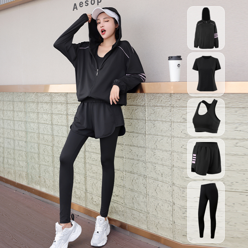 Yoga Clothing Set for Women, Spring New Style, Loose and Slimming Fitness Set, Sports Fitness Clothing, Morning Running Sports Set for Women