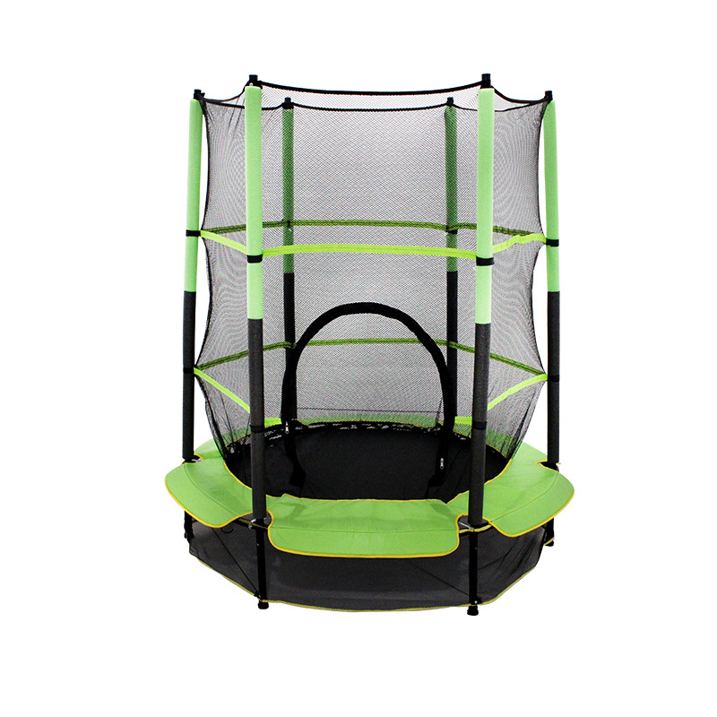 Children's trampoline home small jumping bed children indoor bouncing sports bed with guard net to increase the elasticity of the armrest