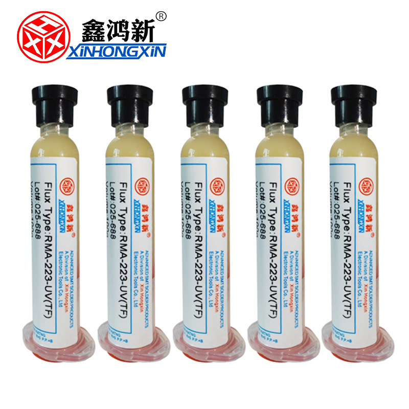 Buy 5 Xinchum Hongxin BGA assistant solder paste welding oil RMA-223-UV soldering paste soldering paste