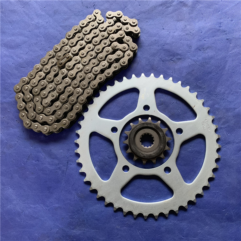 Applicable Suzuki locomotive GW250 gallop chain GW250S GW250F chain large fluted disc sprockets size chain disc