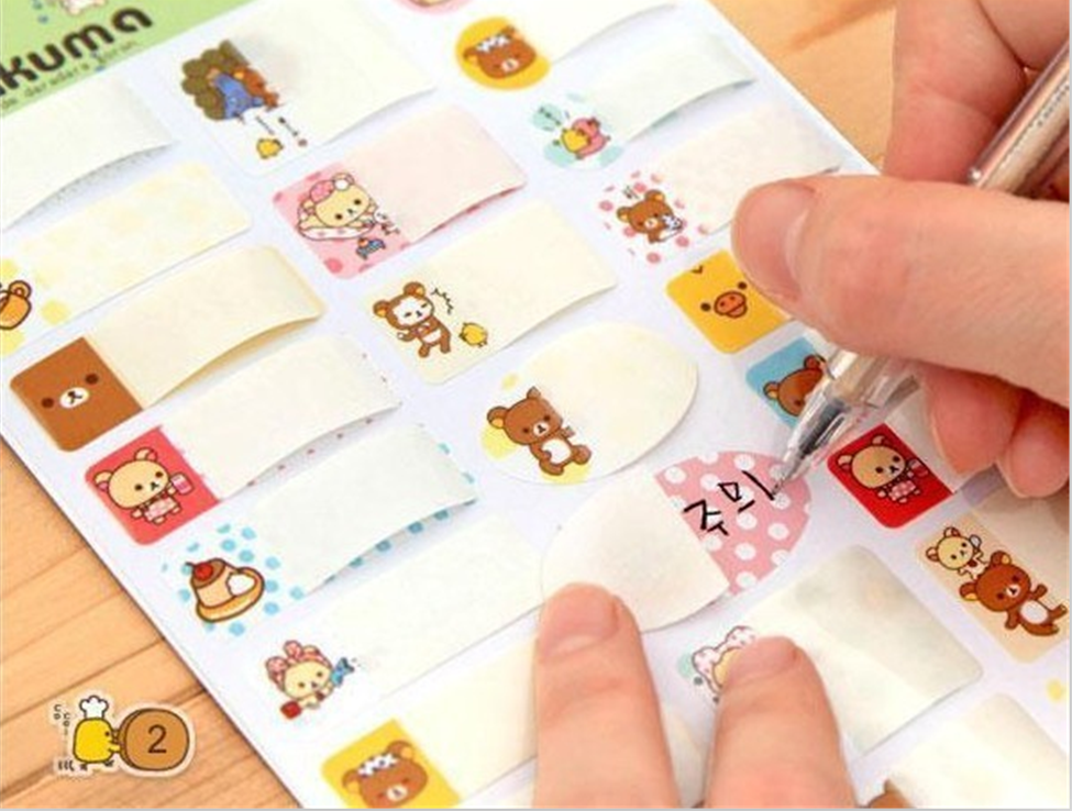 Waterproof Cartoon Name Stickers Baby Name Stickup Paper Kindergarten Water Glass Name Stickers Adhesive Sticker