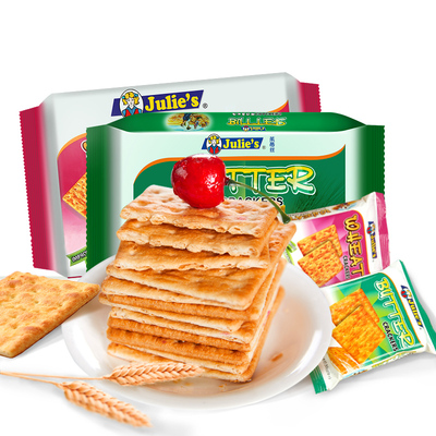 【茱蒂丝】奶油苏打饼干奶盐咸味600g