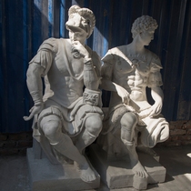 Plaster statue Lorenzo full-length statue 1 4 meters high plaster still life model studio school grade examination statue large size