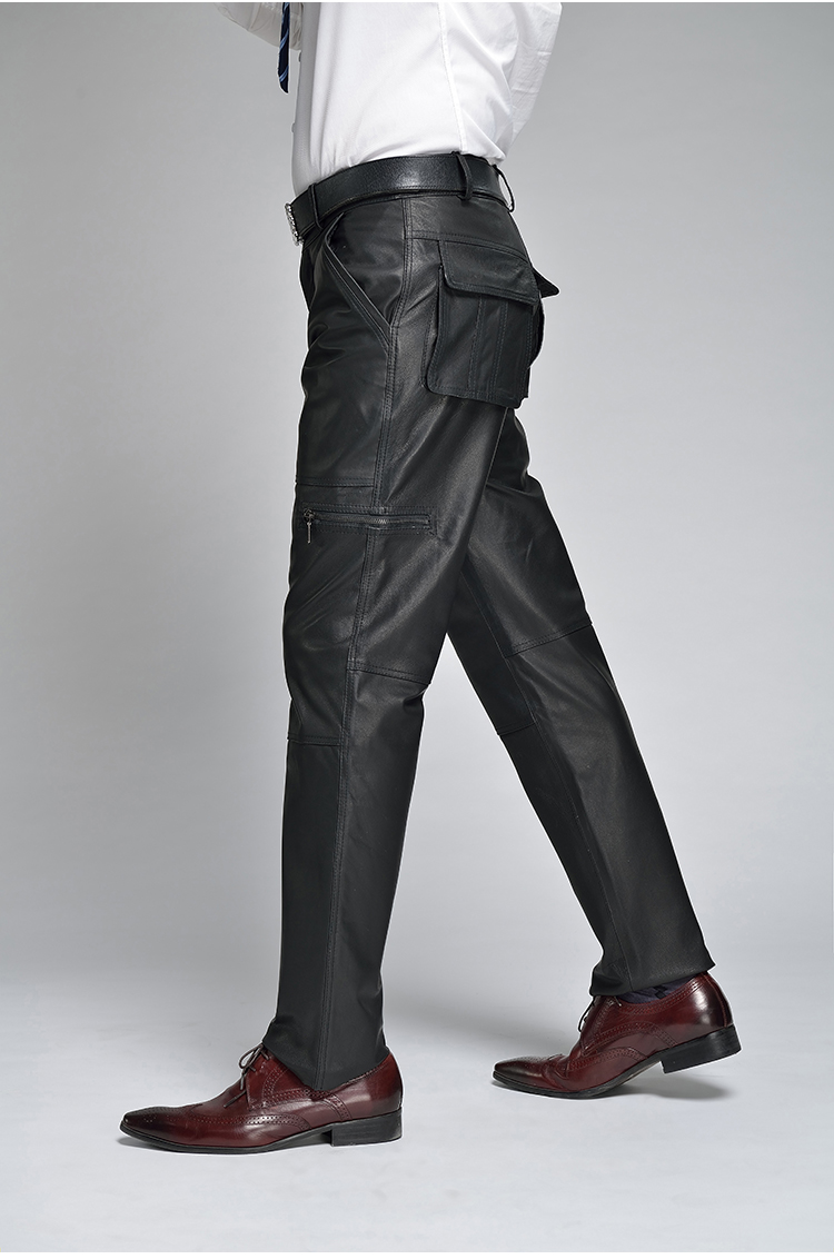 Pantalon cuir homme en vrac BASMIFEI pour hiver - Ref 1485202 Image 13