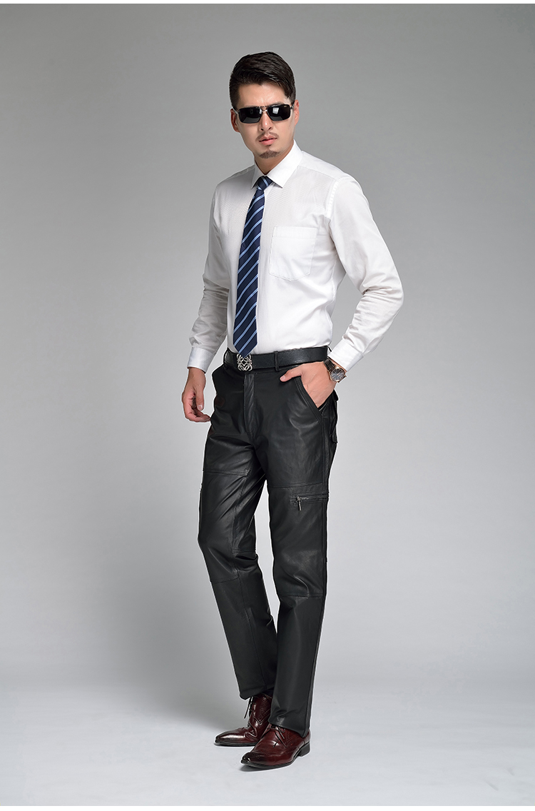 Pantalon cuir homme en vrac BASMIFEI pour hiver - Ref 1485202 Image 12