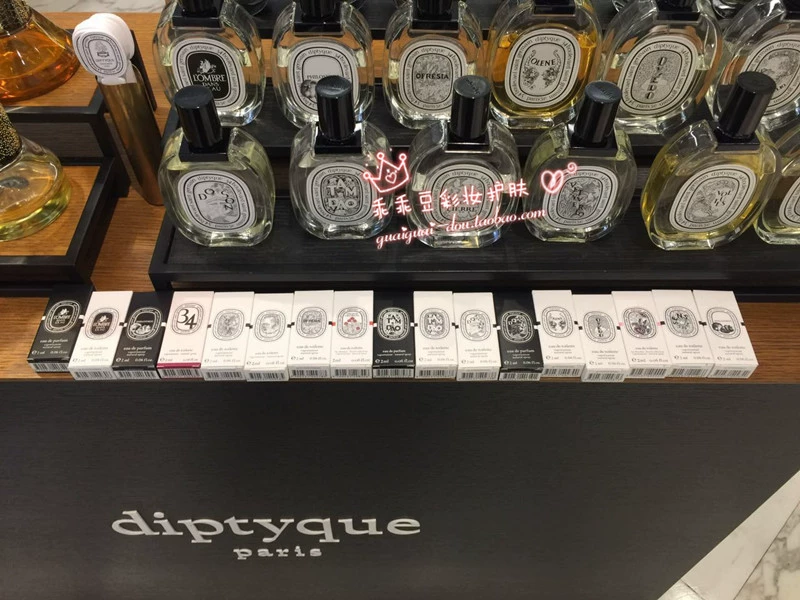 Hồng Kông quầy diptyque fig / Tân Đà / bóng nước / Du Sang / 34 ống nghiệm nước hoa 2ml - Nước hoa