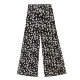 Chiffon floral wide-leg pants women's summer thin pants 2022 new high waist drape double-layer nine-point casual hakama