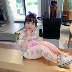 Baby girl casual suit 2020 mới mùa hè trẻ em phong cách phương tây hai mảnh trẻ em phiên bản Hàn Quốc 1 tuổi 3 cô gái váy mùa hè - Phù hợp với trẻ em Phù hợp với trẻ em