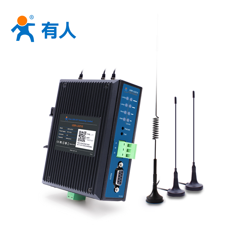lora Wireless Gateway RS232 485 Remote Internet mining set 4500m Data transmission USR-LG210-L-10