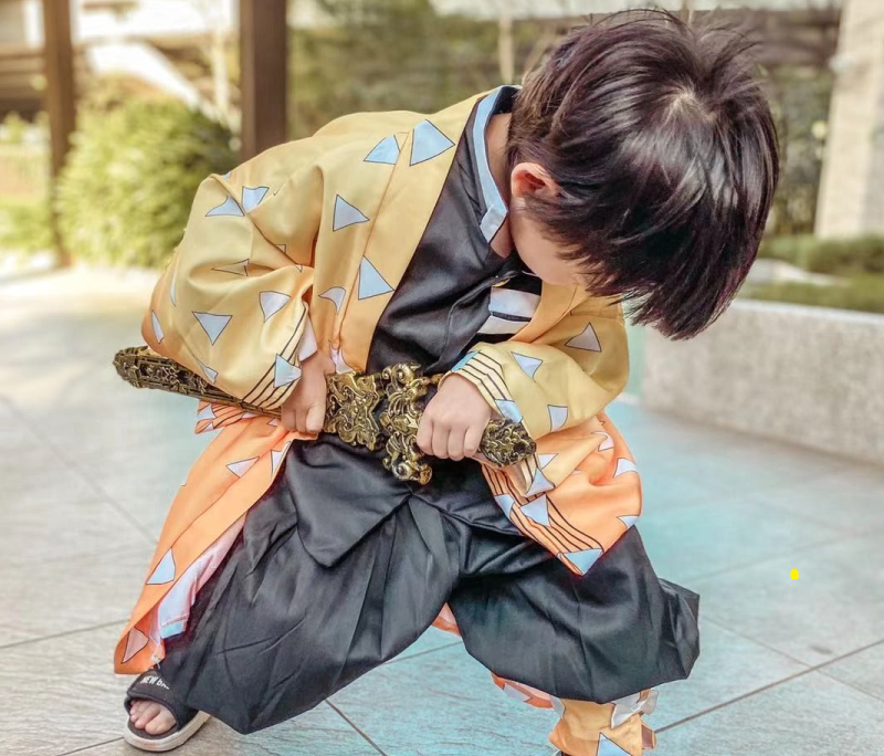 Demon Slayer Cosplay Costume Children's Set Full Outfit for Girls and Boys, Rengoku Kyoujurou, Nezuko, Inosuke, Kimetsu No Yaiba Kimono Demon Slayer Cosplay Costume Children's Set Full Outfit for Girls and Boys, Rengoku Kyoujurou, Nezuko, Inosuke, Kimetsu No Yaiba Kimono
