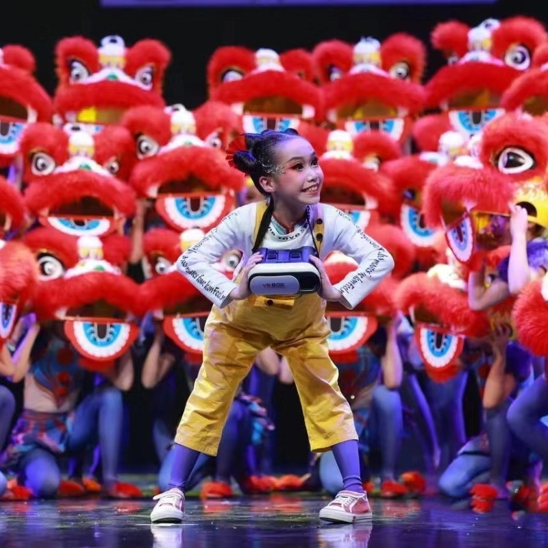 2024年必备醒狮表演神器kids舞狮服👑-民族服装-淘宝好物网