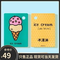 Mermusic Cognition Card Child Literacy Card English Flash Card English Word Baby Early Teach Toy Puzzle Memory Card