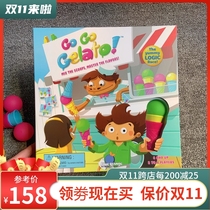 One moment hall flash ice cream ice cream ice cream Blue Orange hand eye coordination toy multiplayer interactive toy board game Blue Orange