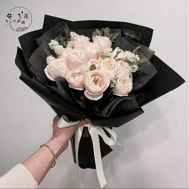 Removable milk cotton flower wrapping paper solid color tissue paper  waterproof lining flower wrapping paper bouquet