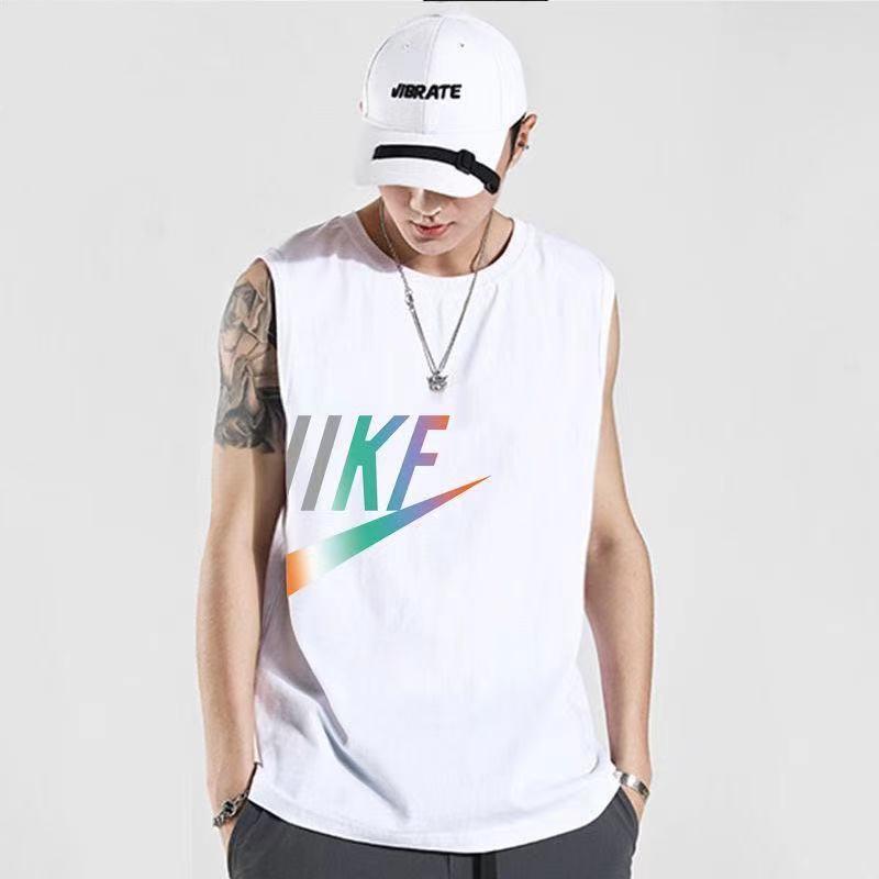 100 Hitch Casual T-Shirt Letter Printed Sleeveless T-shirt Men Summer Gats Up Code Port Craze Sweat Vests