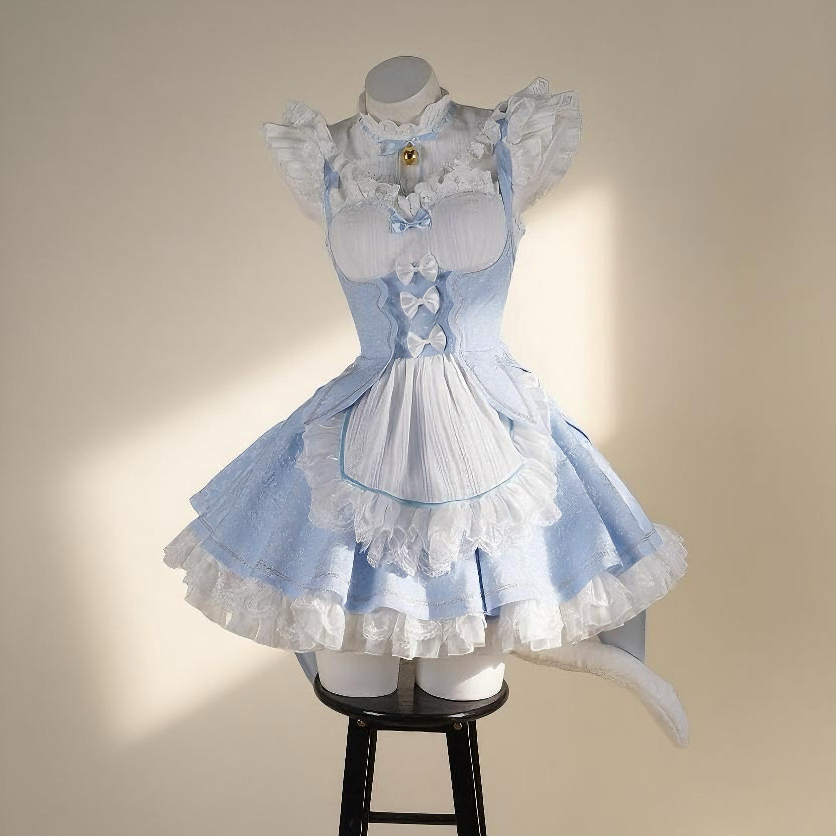 Костюм Rem cos великолепная версия гетерохроматического акварельного костюма Rem maid для косплея Ram Rem gemini с нуля