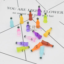 DIY jewelry accessories Resin simulation soda bottle Cocktail bottle food play cream mobile phone shell keychain pendant