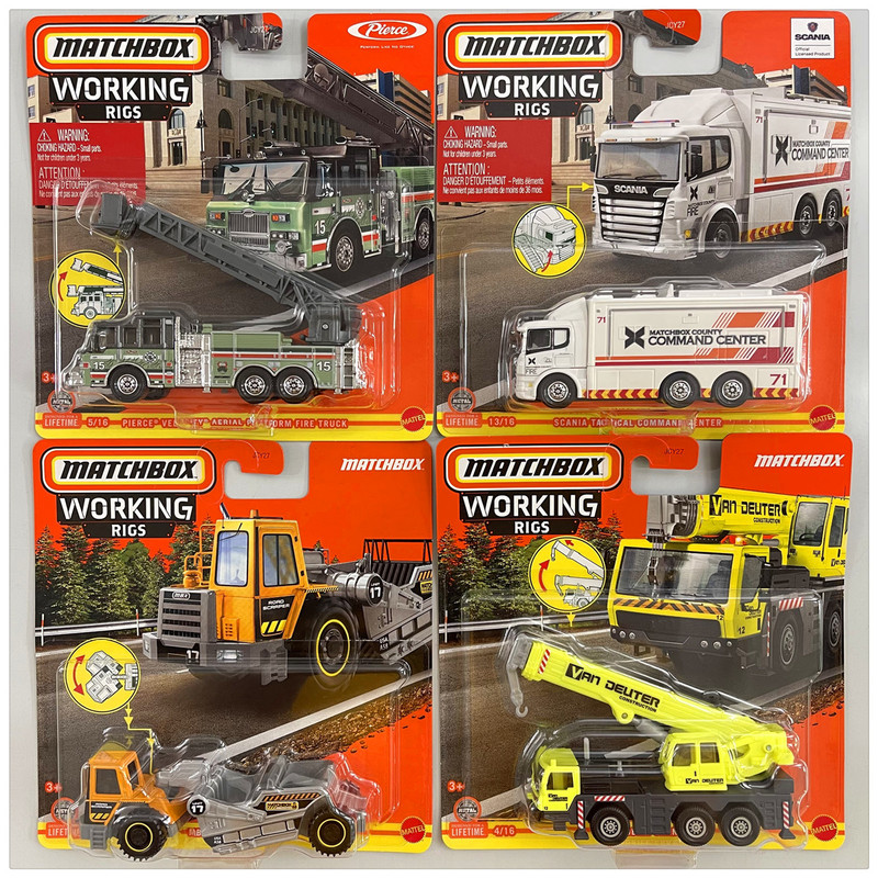 Matchbox Matchbox Alloy Engineering Vehicle Model N3242 Collector's Edition City Rescue Fire Rescue Tow Truck Toy