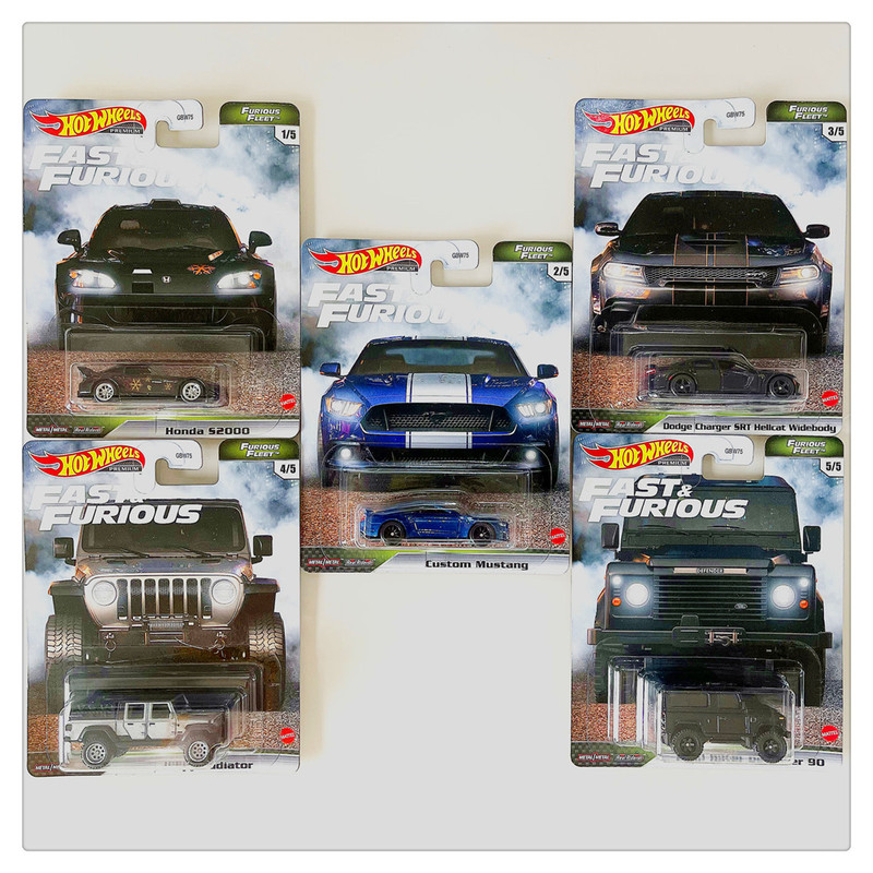 Hot Wheels Alloy Collectible Car Model Fast & Furious Gbw75 Toy Land Rover Jeep Mustang Dodge