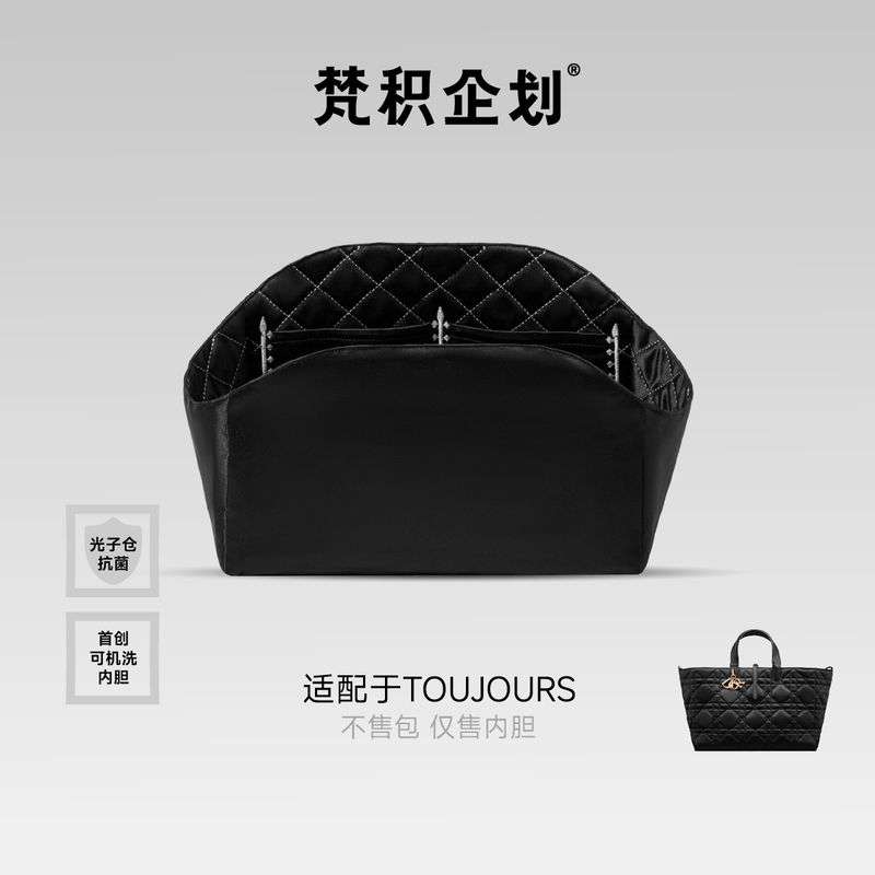 In-Stock Vanji Design Suitable for Dior Handbags, Toujours Original Bag with Embroidery, Clean Inner Bag, Lightweight