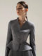 2022 Vietnamese niche brand new OL commuter gray suit jacket high waist pleated skirt suit female autumn and winter