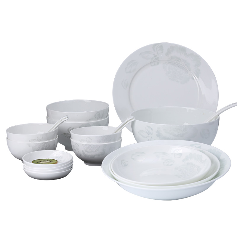 Etc. Counties ipads porcelain household tangshan tableware suit 6 doses European dishes plate tableware suit "series of memories"