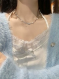 Ожерелье из жемчуга, летняя цепочка до ключиц, 2023 года, изысканный стиль, легкий роскошный стиль