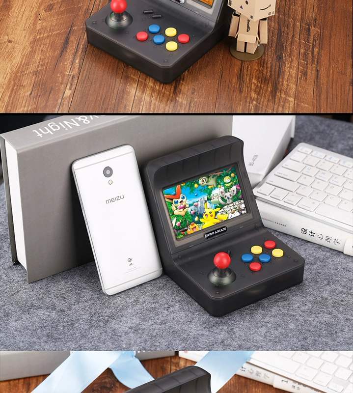 Mini arcade cần điều khiển lòng bàn tay hoài cổ đường phố gba cọ retro giả lập vua fc đôi xử lý tải về - Bảng điều khiển trò chơi di động