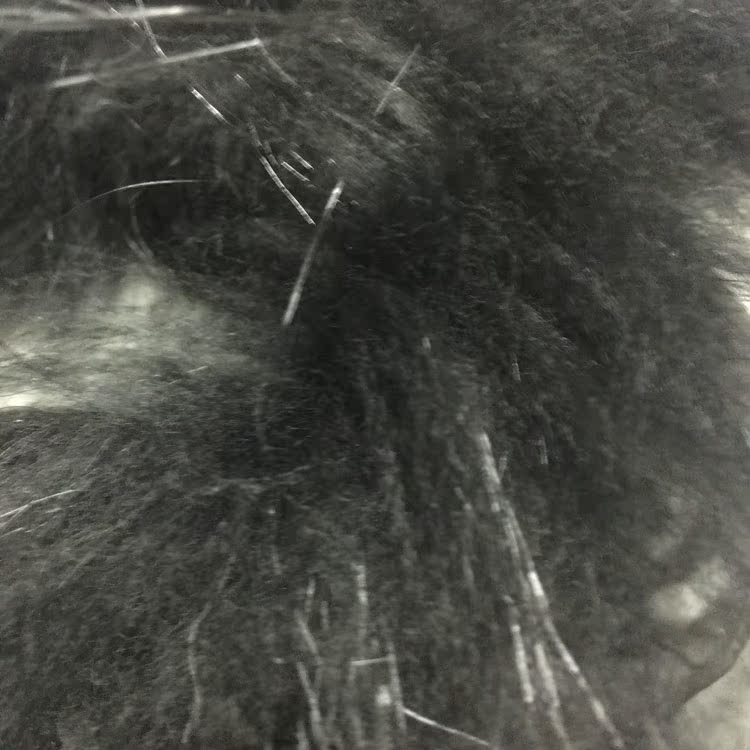 Phụ nữ SDEER trùm đầu màu đen thật lông thú cổ áo cotton ấm quần áo mỏng mỏng giải phóng mã phao dáng dài nữ