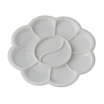 Palette 10G plum flower plastic palette small palette palette palette box gouache pigment 13CM