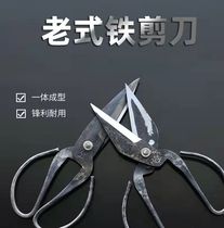 Old-style iron shear hand forged ultra-long scissors wool cut carbon steel large scissors household powder kitchen industry Hasheshes