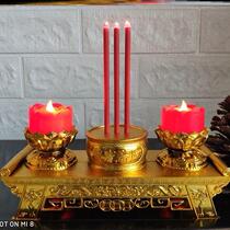 Bye-bye GOD DESK LAMP ELECTRONIC BURN INCENSE CANDLE HOLDER ELECTRIC INCENSE STOVE PLUG-IN ELECTRIC HOME FOR THE LAMP TO THE LED LOTUS GLITTER