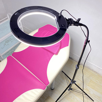 Large Aperture Beauty Pattern Embroidered Lamp Beauty Mascara LED Floor Portable Textured Eyebrow Light Lamp Germline Eyelash Special Light Without Shadow